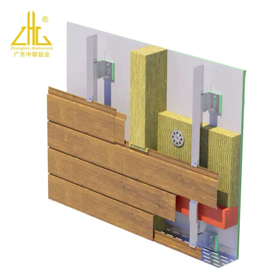 6063 Wood Grain Aluminum Wall Cladding Panels suppliers