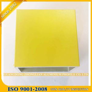 알루미늄 사각 튜브 분말 코팅 6063 t5 압출 프로파일