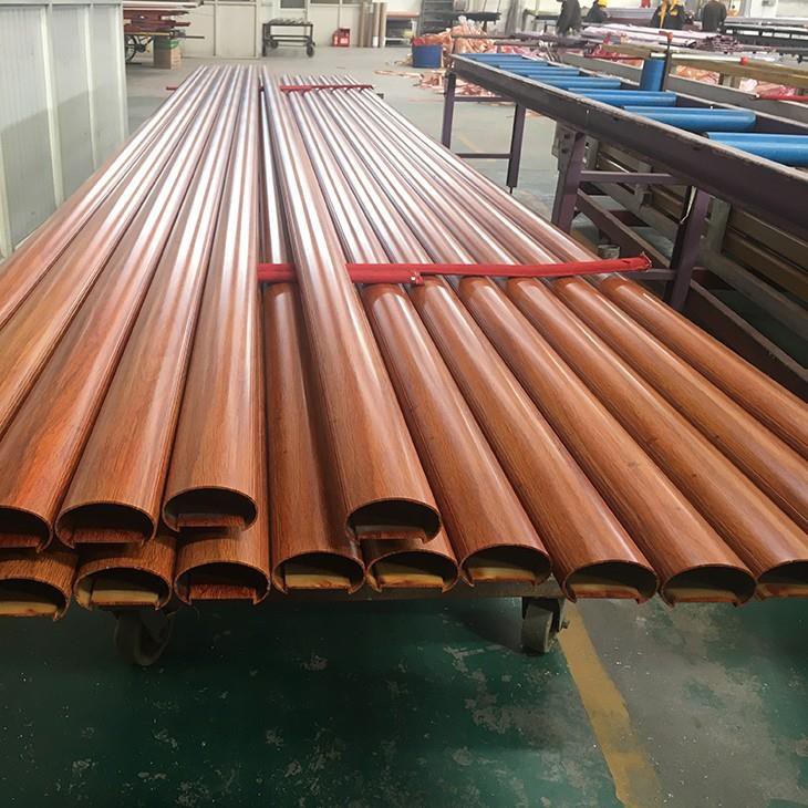 Wood Grain Customize Aluminium Extrusion Rail